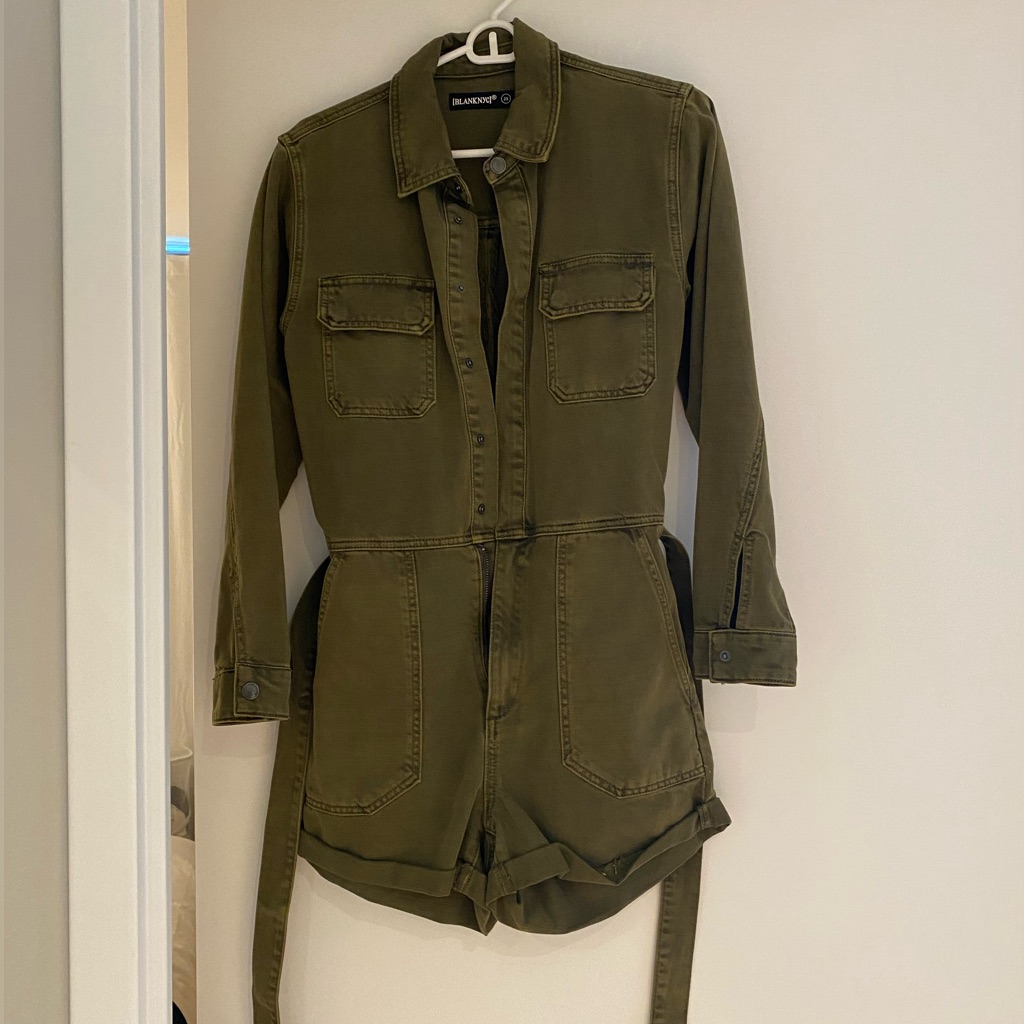 Blank Nyc Women's Olive Green Romper Size 25